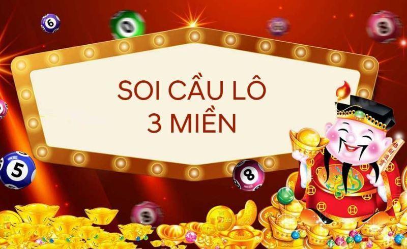 Soi cầu 3 miền là việc dự đoán các con số may mắn